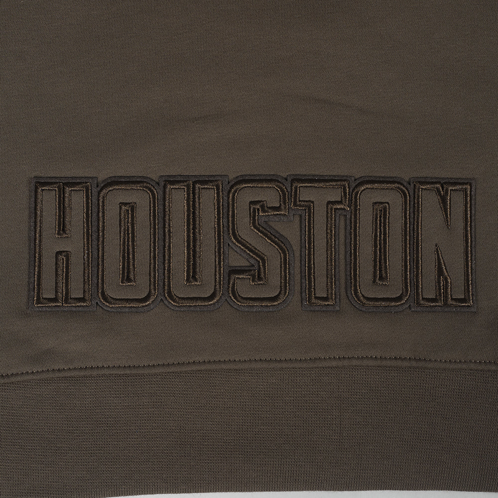 NBA HOUSTON ROCKETS NEUTRAL BIG GIRLS FLC PO HOODIE (DARK TAUPE) - Image 6