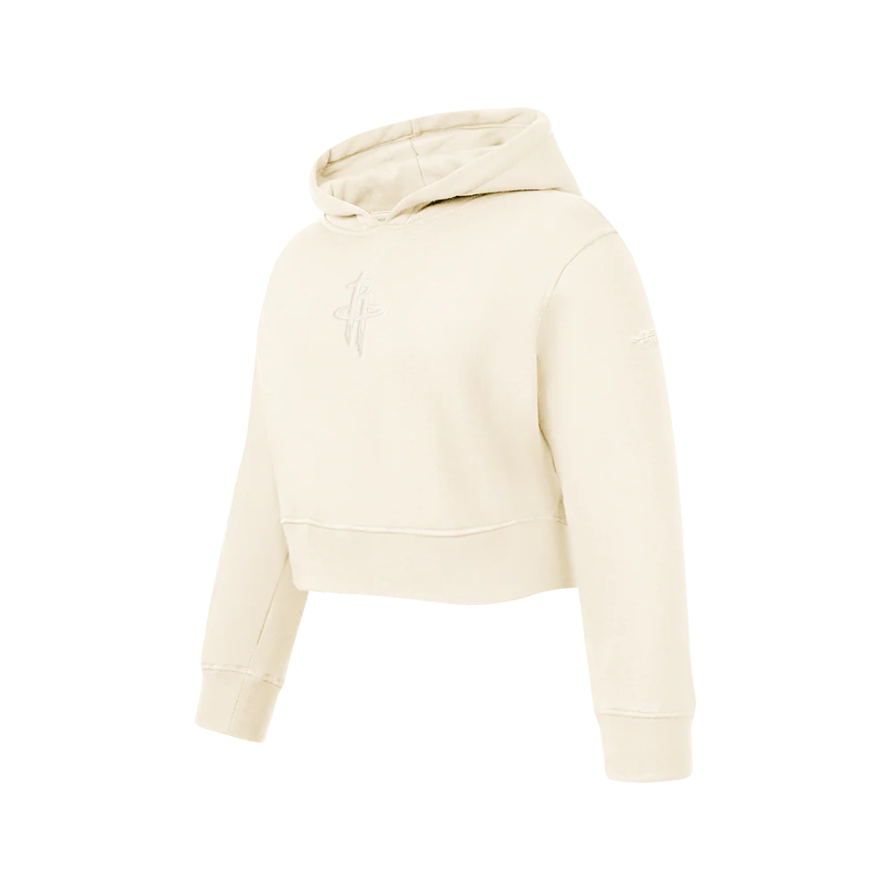 NBA HOUSTON ROCKETS NEUTRAL BIG GIRLS FLC PO HOODIE (EGGSHELL) - Image 2