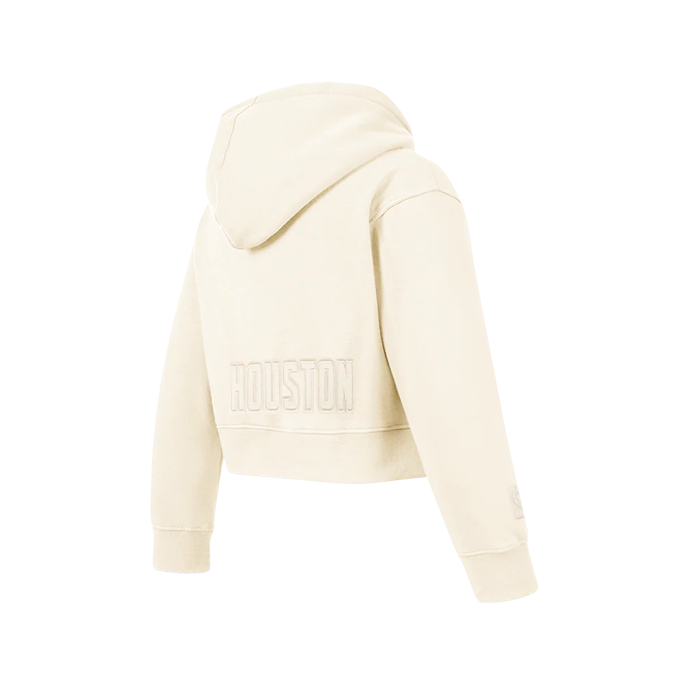 NBA HOUSTON ROCKETS NEUTRAL BIG GIRLS FLC PO HOODIE (EGGSHELL) - Image 4