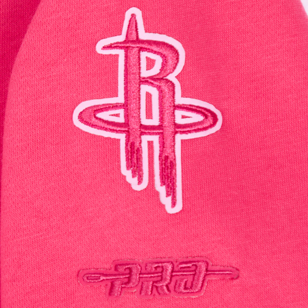 NBA HOUSTON ROCKETS TRIPLE PINK BIG GIRLS FLC CREWNECK (BEETROOT PURPLE) - Image 6