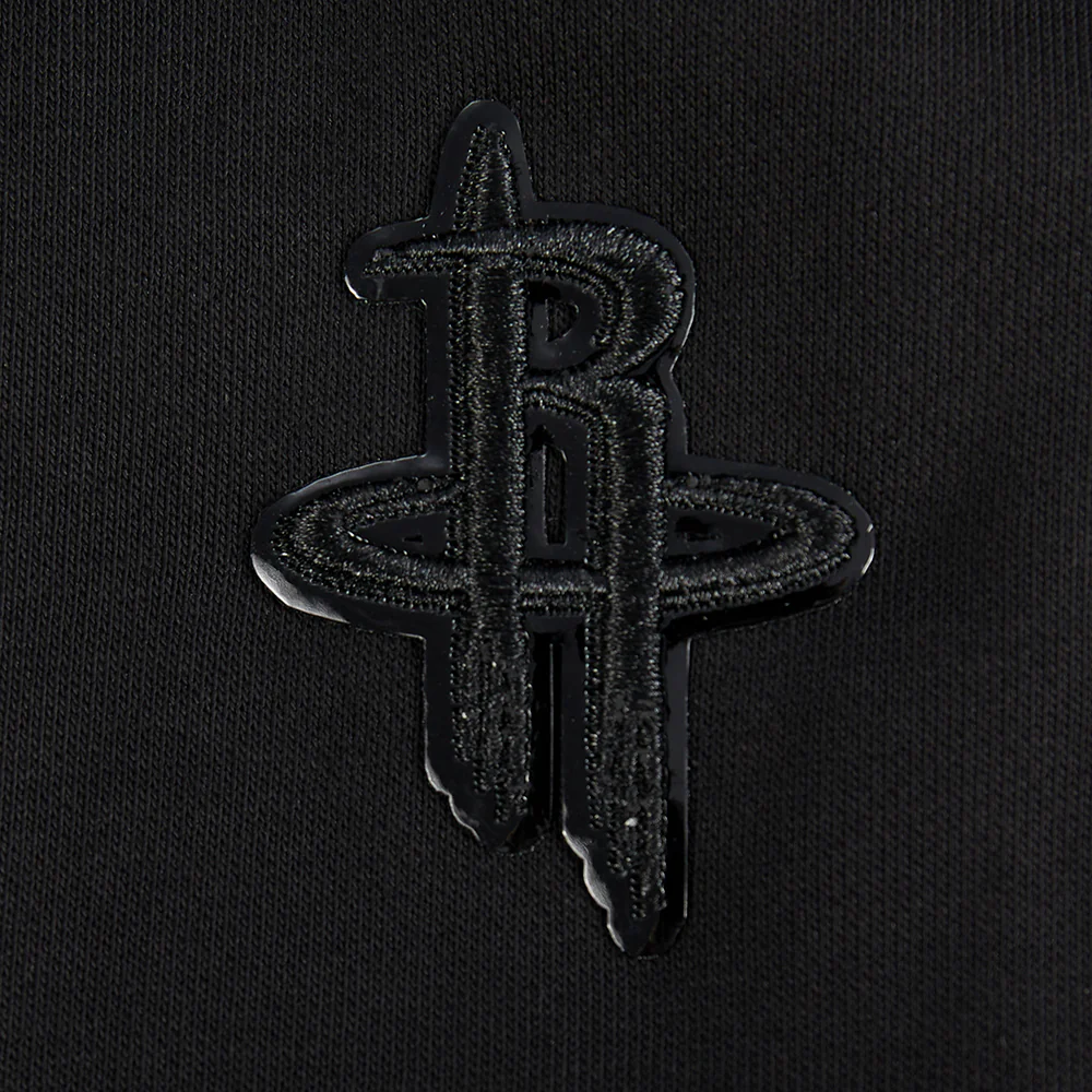 NBA HOUSTON ROCKETS TRIPLE BLACK WOMEN'S FLC PO HOODIE (TRIPLE BLACK WOMEN'S) - Image 8