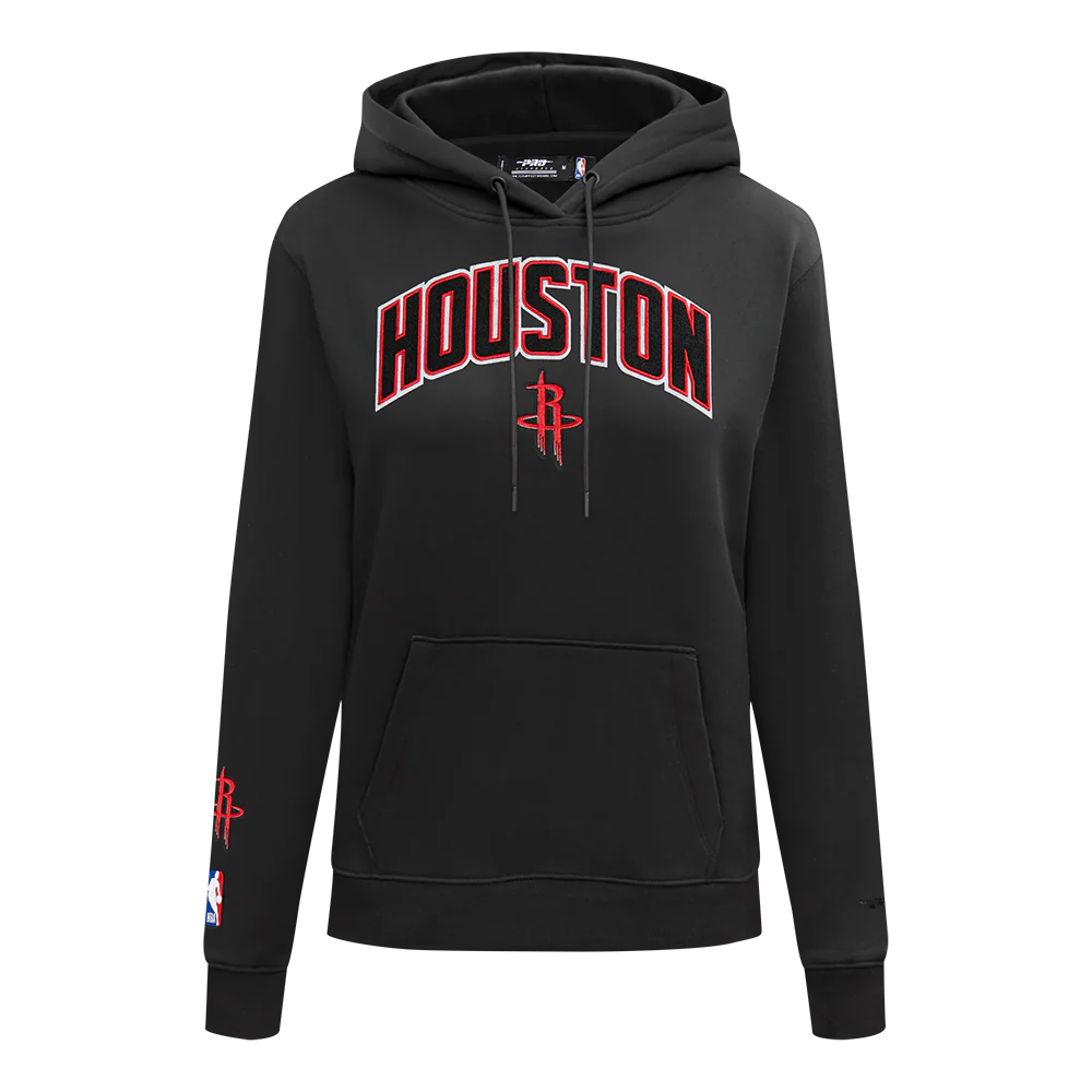 NBA HOUSTON ROCKETS CLASSIC PO HOODIE (BLACK)