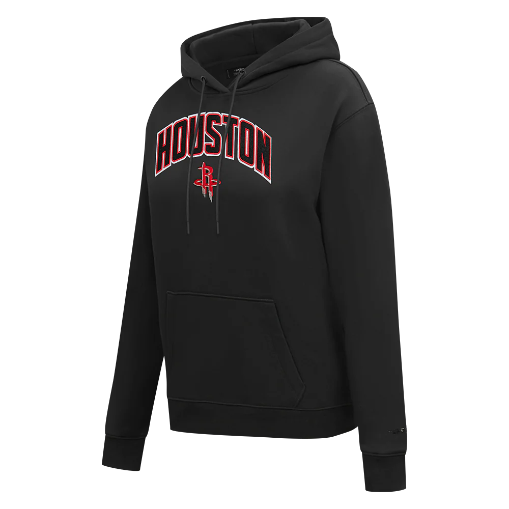 NBA HOUSTON ROCKETS CLASSIC PO HOODIE (BLACK) - Image 2