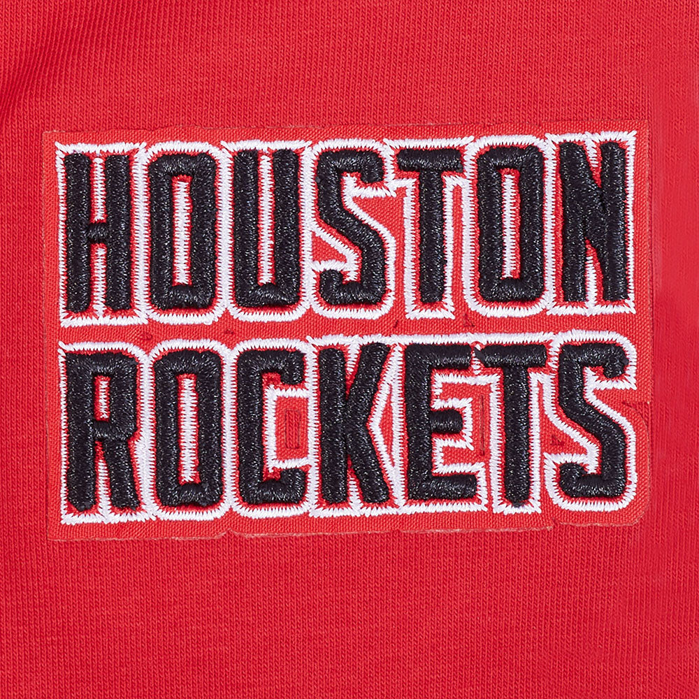 NBA HOUSTON ROCKETS OLD ENGLISH WOMEN'S HW JERSEY LEGGING (RED) - Image 5