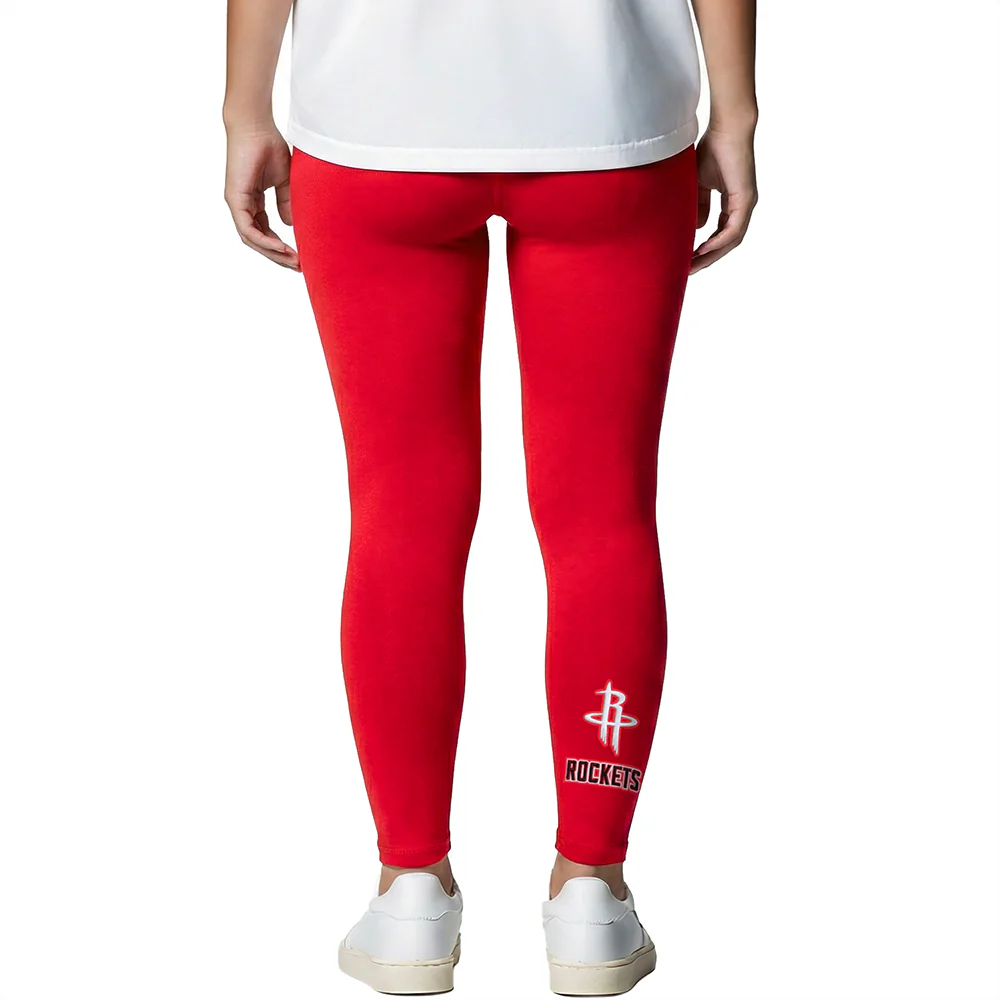NBA HOUSTON ROCKETS RETRO CLASSIC LITTLE GIRLS LEGGING (RED) - Image 2