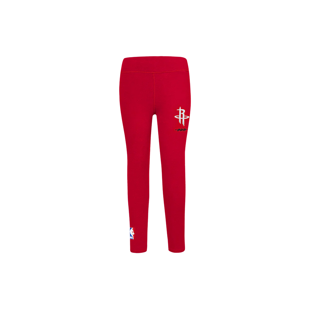 NBA HOUSTON ROCKETS RETRO CLASSIC LITTLE GIRLS LEGGING (RED) - Image 5