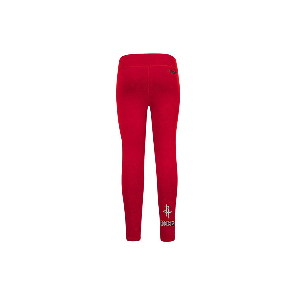 NBA HOUSTON ROCKETS RETRO CLASSIC LITTLE GIRLS LEGGING (RED) - Image 7