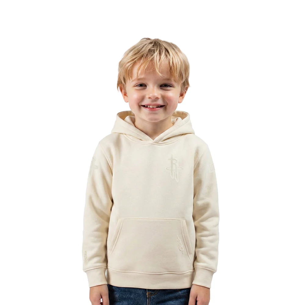 NBA HOUSTON ROCKETS NEUTRAL TODDLER BOYS FLEECE PULLOVER HOODIE (EGGSHELL)