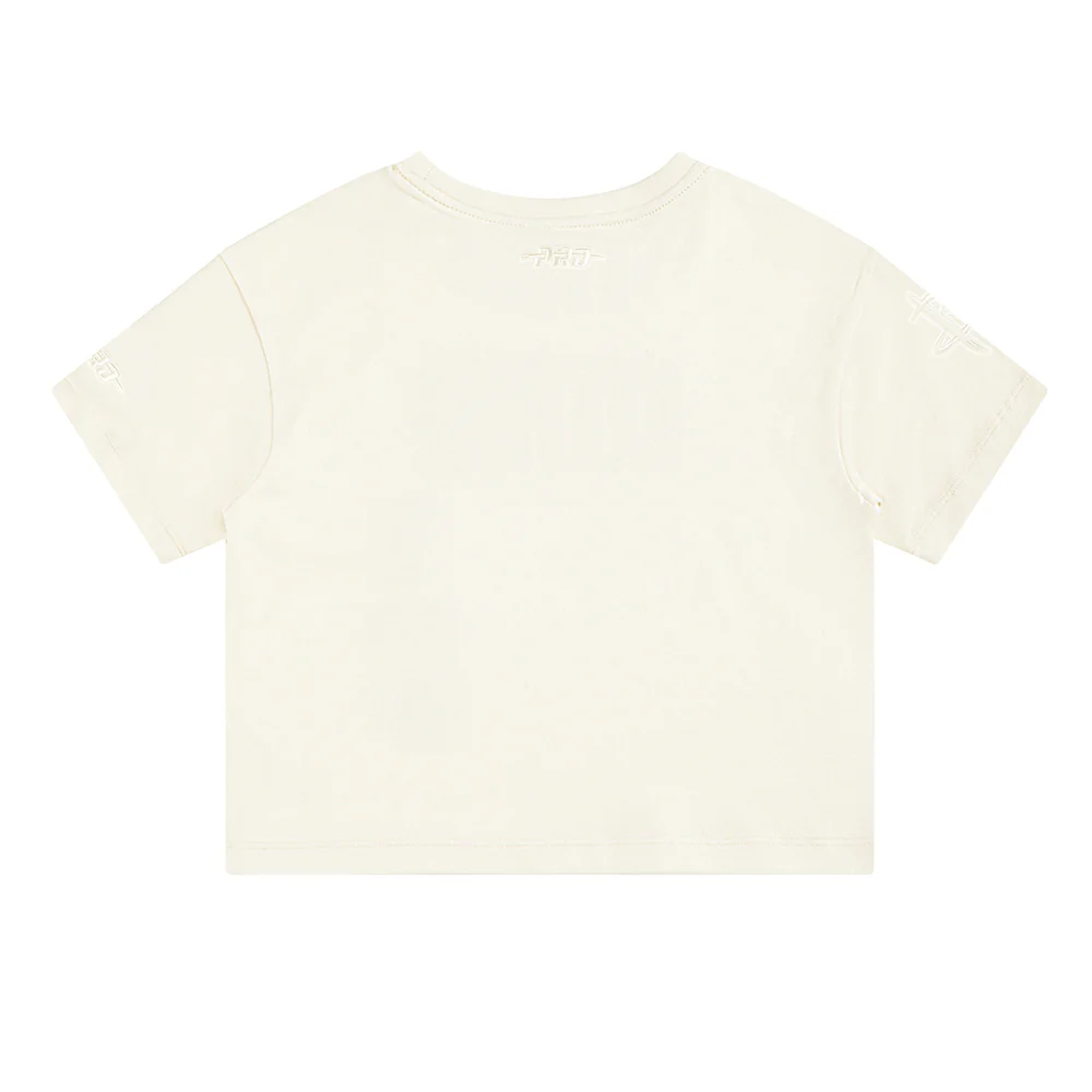 NBA HOUSTON ROCKETS NEUTRAL TODDLER GIRLS SHORT SLEEVE BOXY TEE (EGGSHELL) - Image 4