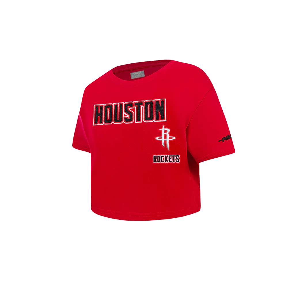 NBA HOUSTON ROCKETS RETRO CLASSIC TODDLER GIRLS SHORT SLEEVE BOXY TEE (RED) - Image 2