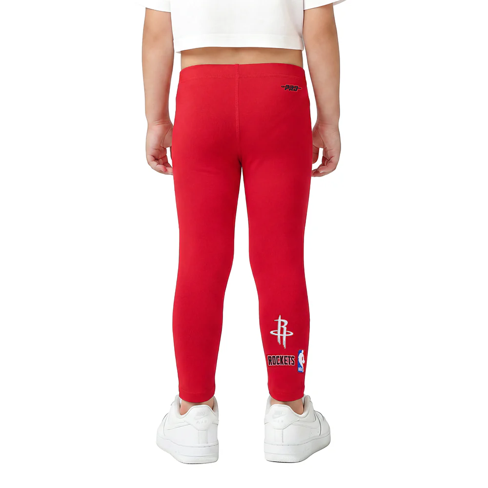 NBA HOUSTON ROCKETS RETRO CLASSIC TODDLER GIRLS LEGGING (RED) - Image 2