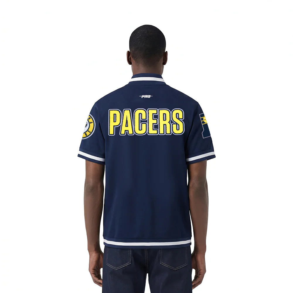 INDIANA PACERS CLASSIC MEN'S WARM UP JACKET (MIDNIGHT NAVY) - Image 2