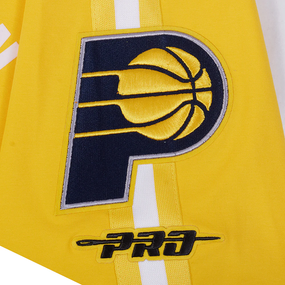 NBA INDIANA PACERS TYRESE HALIBURTON #0 CLASSIC PNN MEN'S SJ TAPING (YELLOW) - Image 7