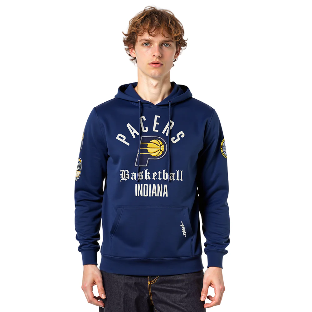 INDIANA PACERS MODERN ORIGINALS MEN'S FLC PO HOODIE (MIDNIGHT NAVY)