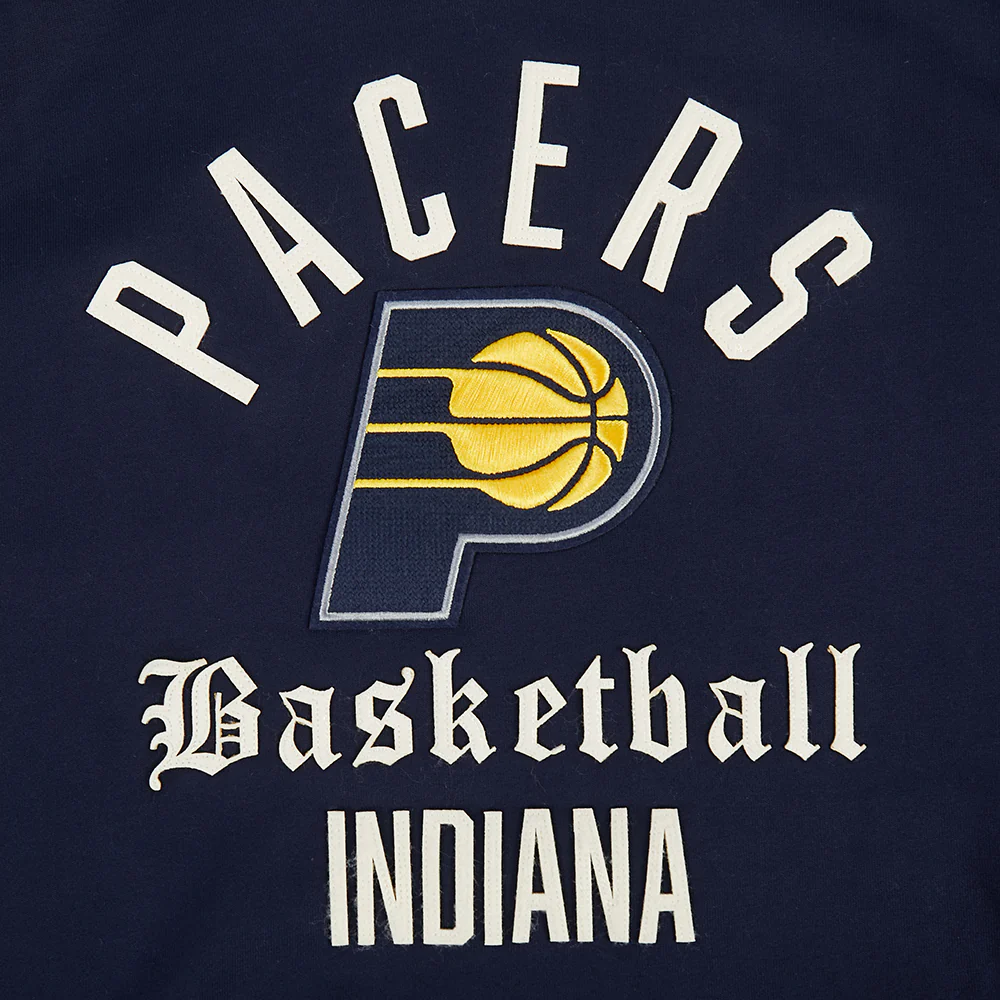 INDIANA PACERS MODERN ORIGINALS MEN'S FLC PO HOODIE (MIDNIGHT NAVY) - Image 7