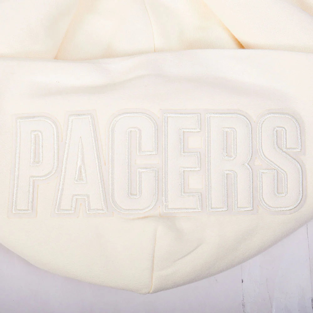 NBA INDIANA PACERS TYRESE HALIBURTON #0 NEUTRAL PNN MEN'S DROP SHOULDER FLC PO HOODIE (EGGSHELL) - Image 11