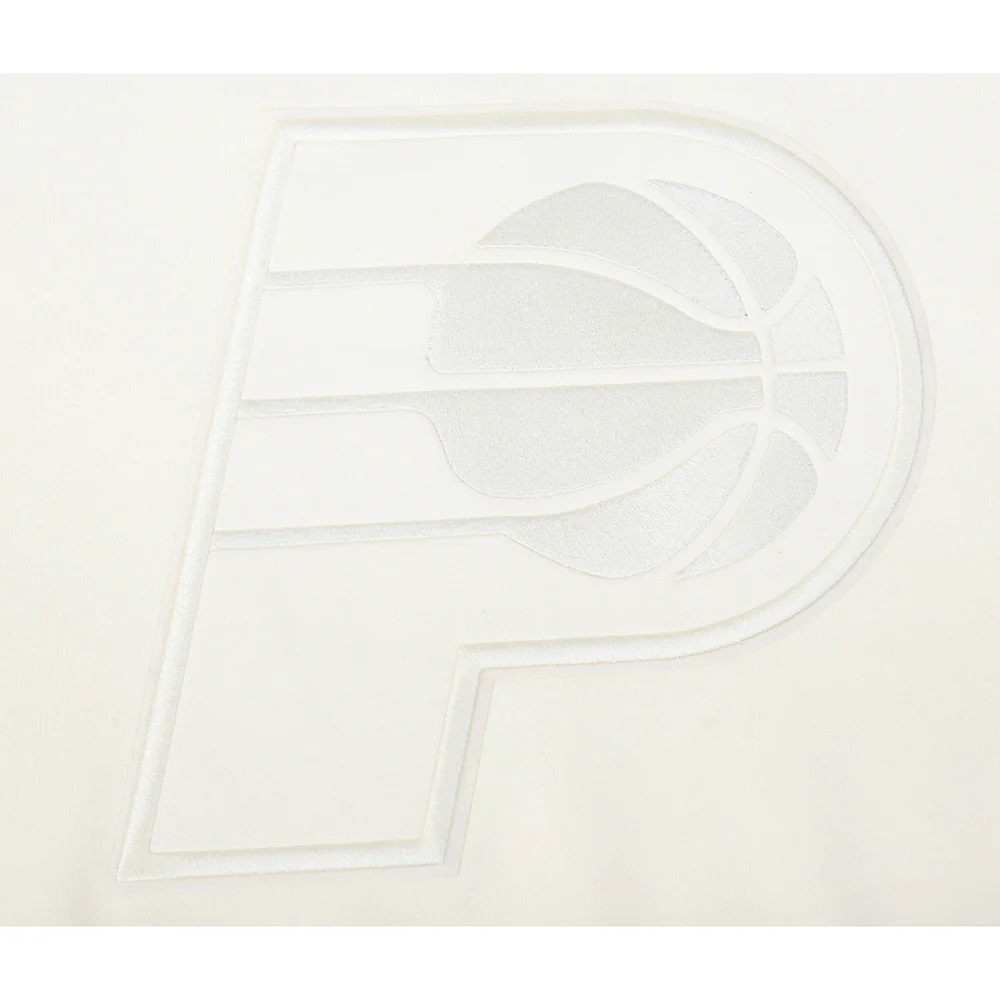 NBA INDIANA PACERS TYRESE HALIBURTON #0 NEUTRAL PNN MEN'S DROP SHOULDER FLC PO HOODIE (EGGSHELL) - Image 7