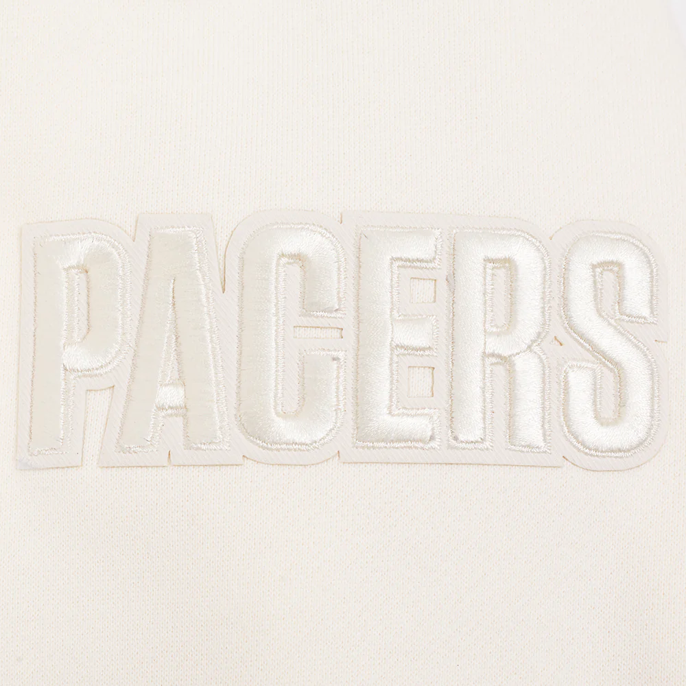 NBA INDIANA PACERS NEUTRAL MEN'S DROP SHOULDER FLC CREWNECK (EGGSHELL) - Image 7