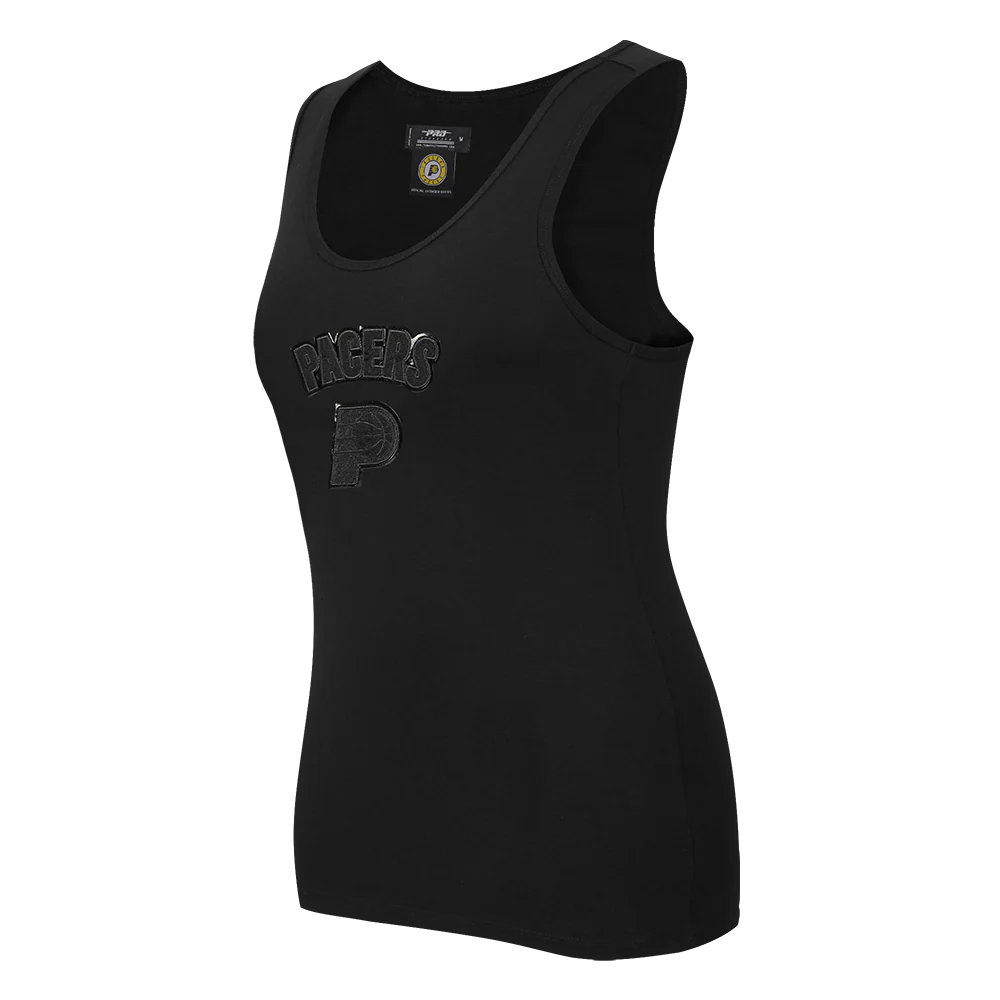 NBA INDIANA PACERS TRIPLE BLACK WOMEN'S RELAXED FIT RACERBACK (TRIPLE BLACK) - Image 4