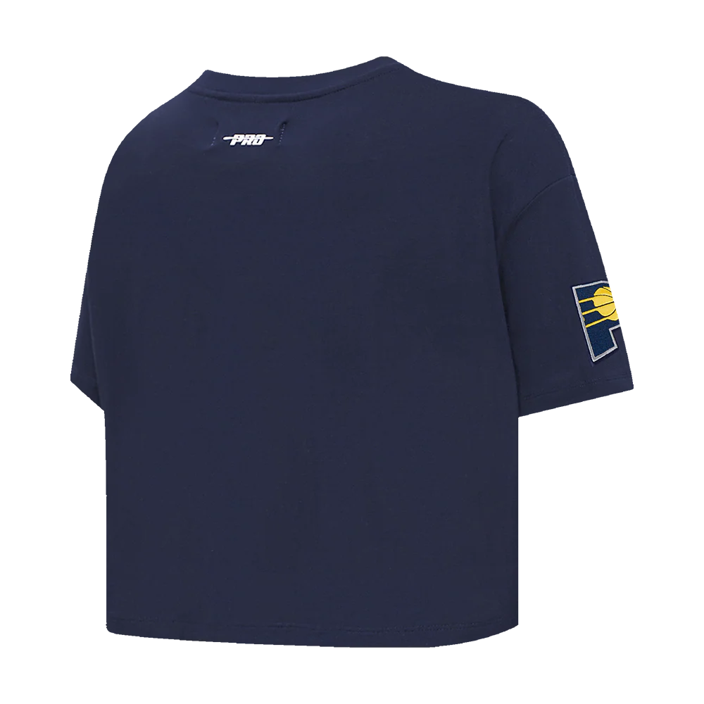 NBA INDIANA PACERS MODERN ORIGINALS WOMEN'S SJ BOXY TEE (MIDNIGHT NAVY) - Image 4