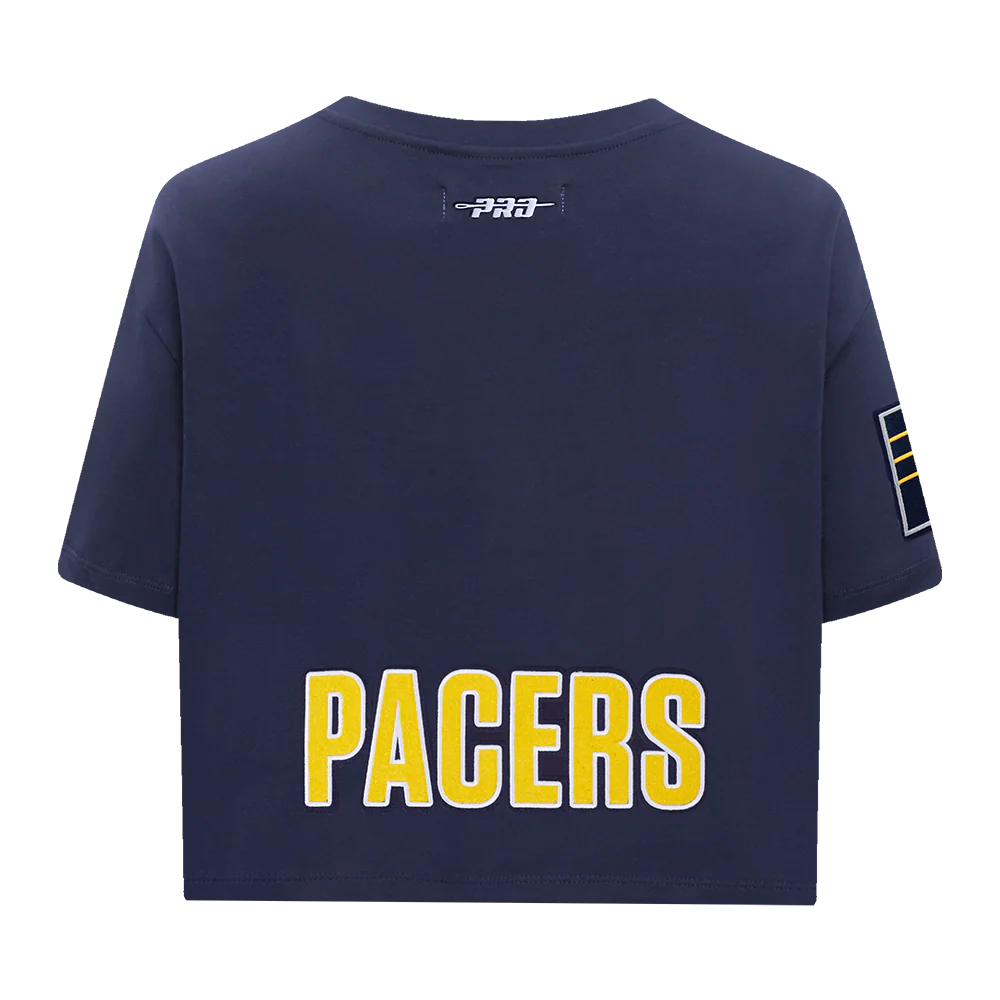 NBA INDIANA PACERS TYRESE HALIBURTON #0 CLASSIC PNN WOMEN'S SJ BOXY TE (MIDNIGHT NAVY) - Image 5