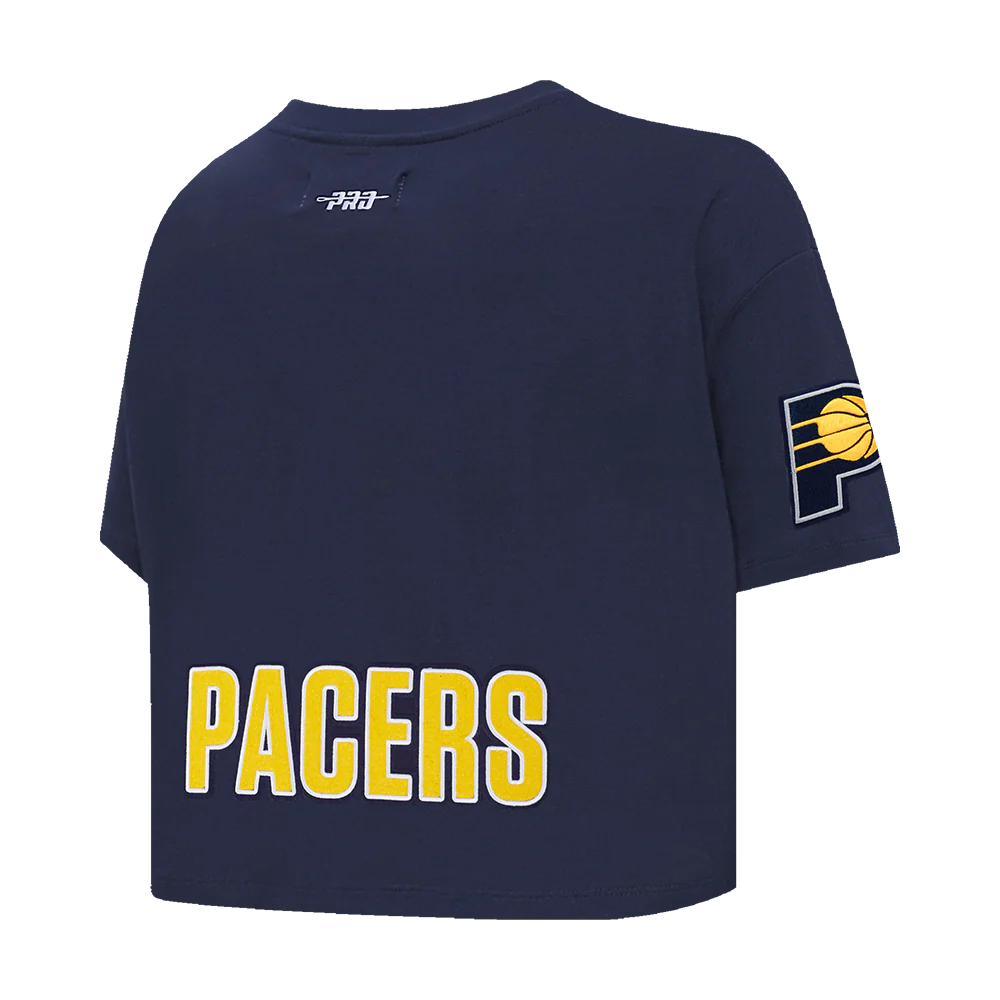 NBA INDIANA PACERS TYRESE HALIBURTON #0 CLASSIC PNN WOMEN'S SJ BOXY TE (MIDNIGHT NAVY) - Image 6