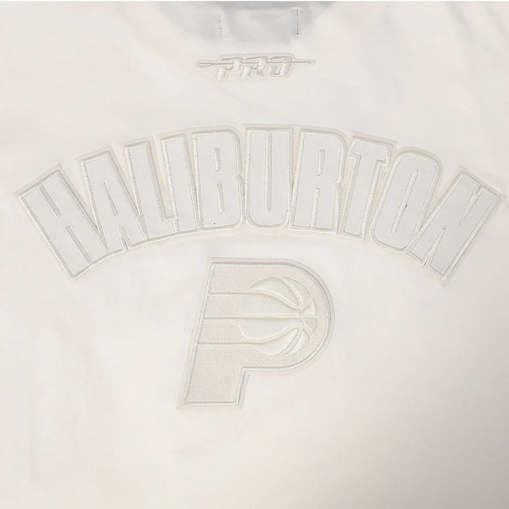 NBA INDIANA PACERS TYRESE HALIBURTON #0 NEUTRAL PNN WOMEN'S SJ BOXY TEE (EGGSHELL) - Image 8