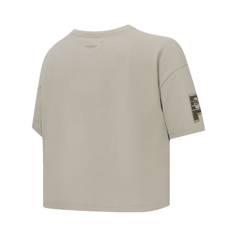 NBA INDIANA PACERS NEUTRAL SINGLE JERSEY BOXY TEE (TAUPE) - Image 6