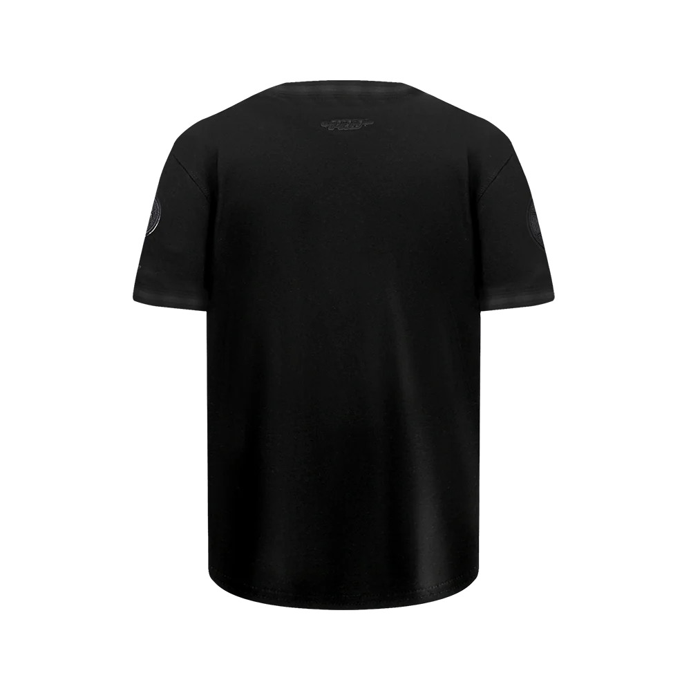 NBA INDIANA PACERS TRIPLE BLACK BIG BOYS SS STRIPED RIB TEE (JET BLACK) - Image 3