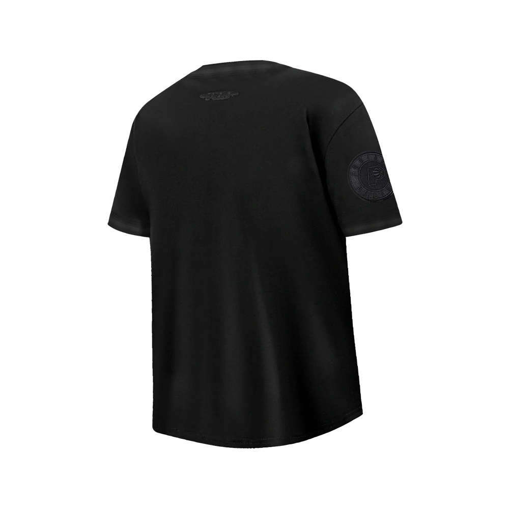 NBA INDIANA PACERS TRIPLE BLACK BIG BOYS SS STRIPED RIB TEE (JET BLACK) - Image 4