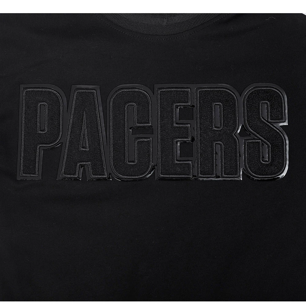 NBA INDIANA PACERS TRIPLE BLACK BIG BOYS SS STRIPED RIB TEE (JET BLACK) - Image 5