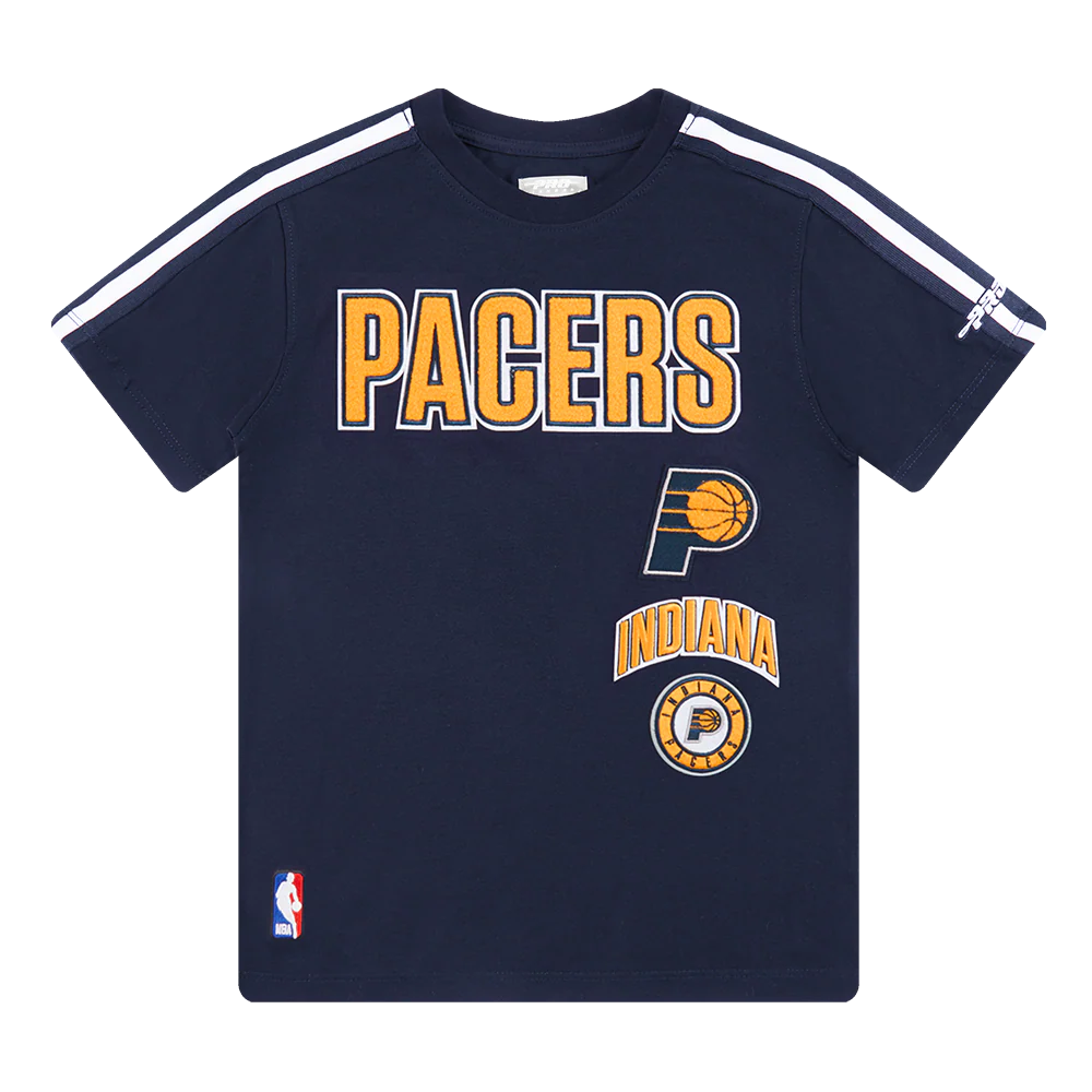 NBA INDIANA PACERS RETRO CLASSIC BIG BOYS SHORT SLEEVE TAPING TEE (MIDNIGHT NAVY)