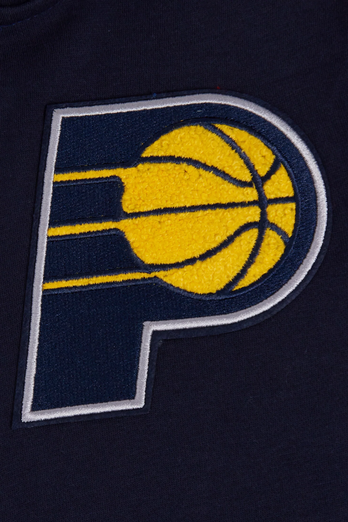 NBA INDIANA PACERS CLASSIC BIG BOYS FLEECE FULL ZIP PULLOVER HOODIE (MIDNIGHT NAVY) - Image 3
