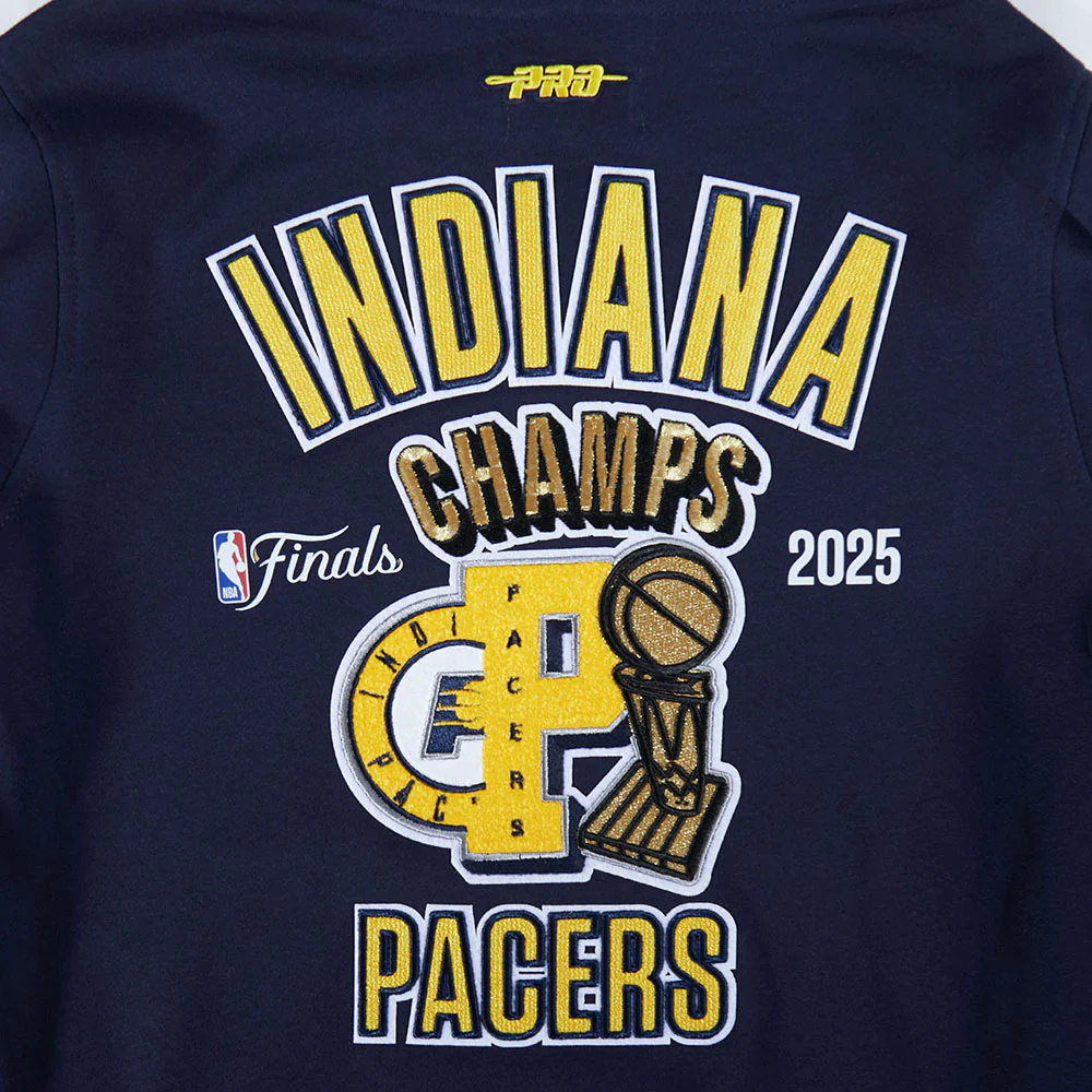 INDIANA PACERS NBA FINALS 2025 BIG BOY'S RIB FLEECE PO HOODIE (MIDNIGHT NAVY) - Image 9