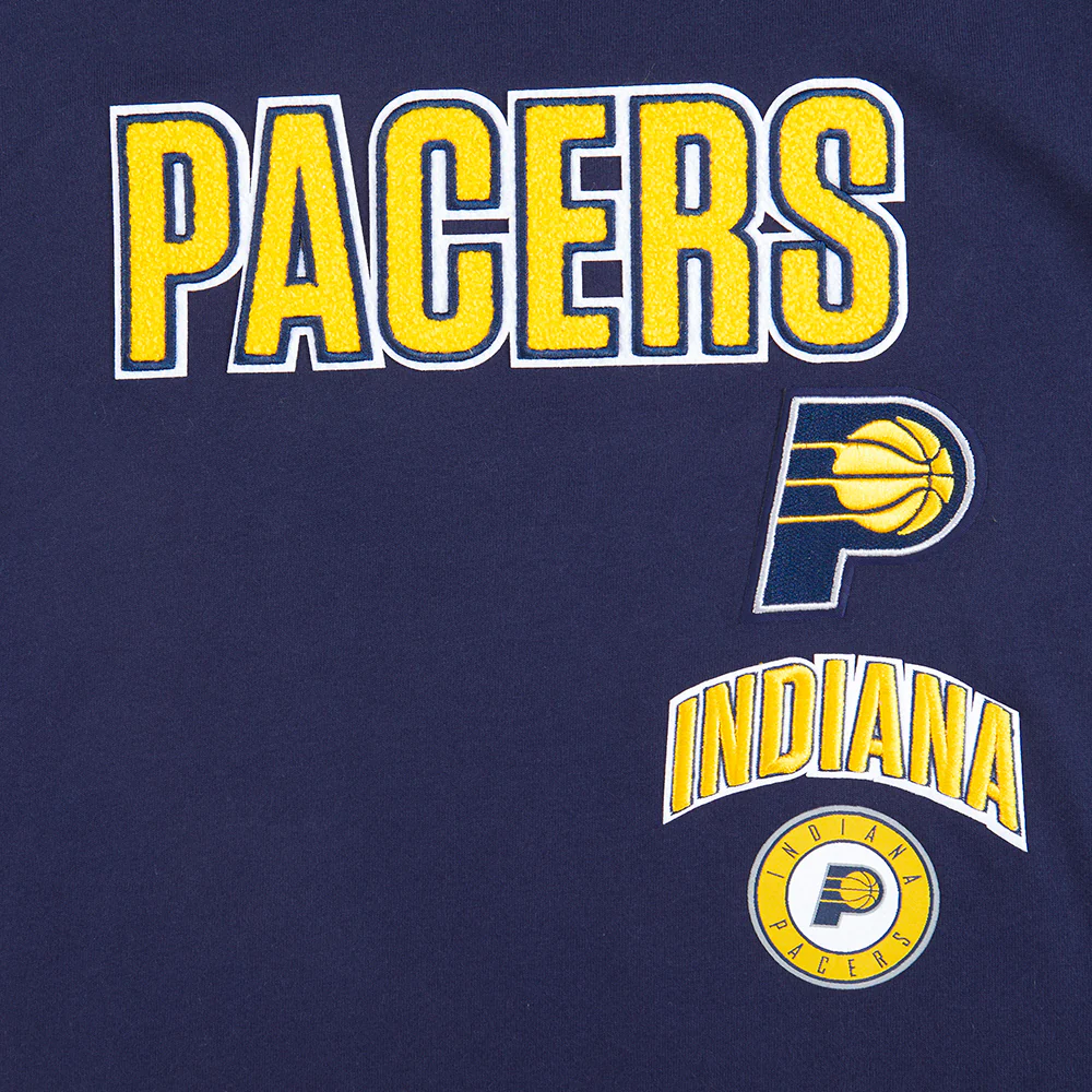 NBA INDIANA PACERS RETRO CLASSIC BIG GIRLS SHORT SLEEVE BOXY TEE (MIDNIGHT NAVY) - Image 3