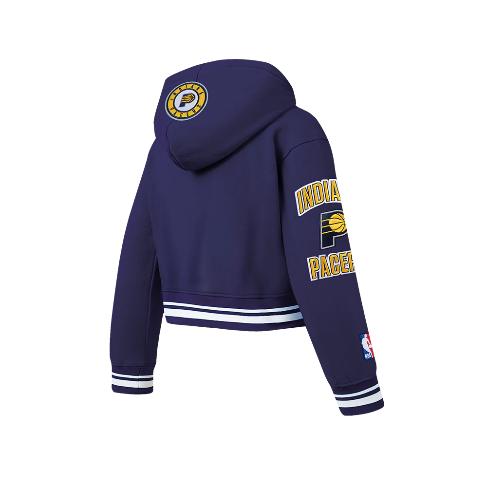 INDIANA PACERS RETRO CLASSIC BIG GIRL'S RIB FLC PO HOODIE (MIDNIGHT NAVY) - Image 4