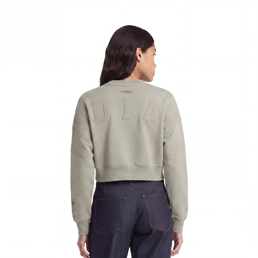 INDIANA PACERS WINGSPAN WOMEN'S FLC CREWNECK (TAUPE)