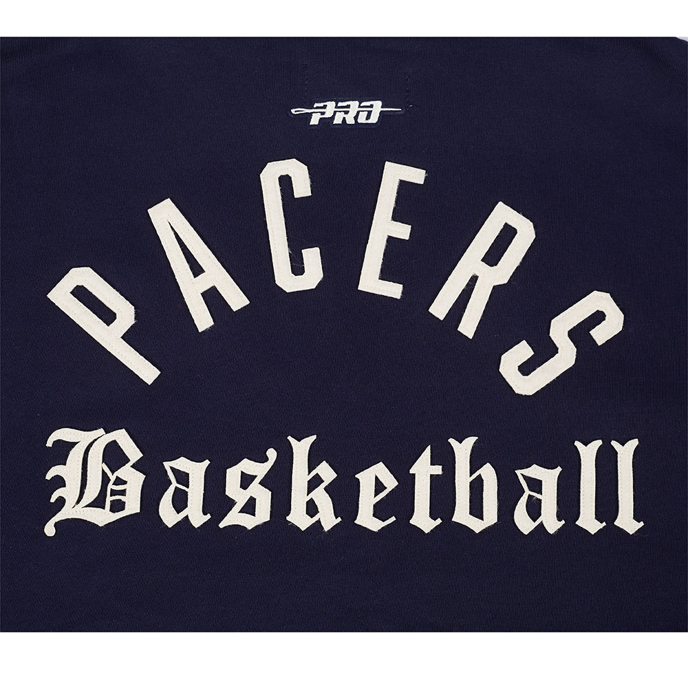 INDIANA PACERS MODERN ORIGINALS WOMEN'S FLC CROPPED PO HOODIE (MIDNIGHT NAVY) - Image 8