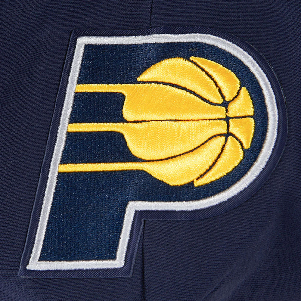 NBA INDIANA PACERS TYRESE HALIBURTON #0 CLASSIC PNN WOMEN'S FLC CROPPE (MIDNIGHT NAVY) - Image 7