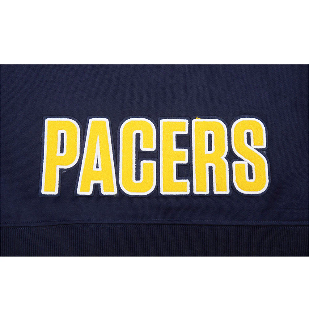 NBA INDIANA PACERS TYRESE HALIBURTON #0 CLASSIC PNN WOMEN'S FLC CROPPE (MIDNIGHT NAVY) - Image 9