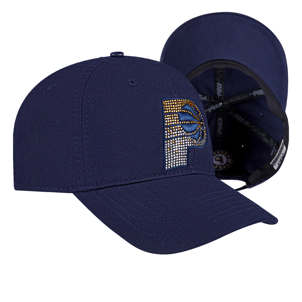 NBA INDIANA PACERS JEWELS WOMEN'S DAD HAT (MIDNIGHT NAVY) - Image 6