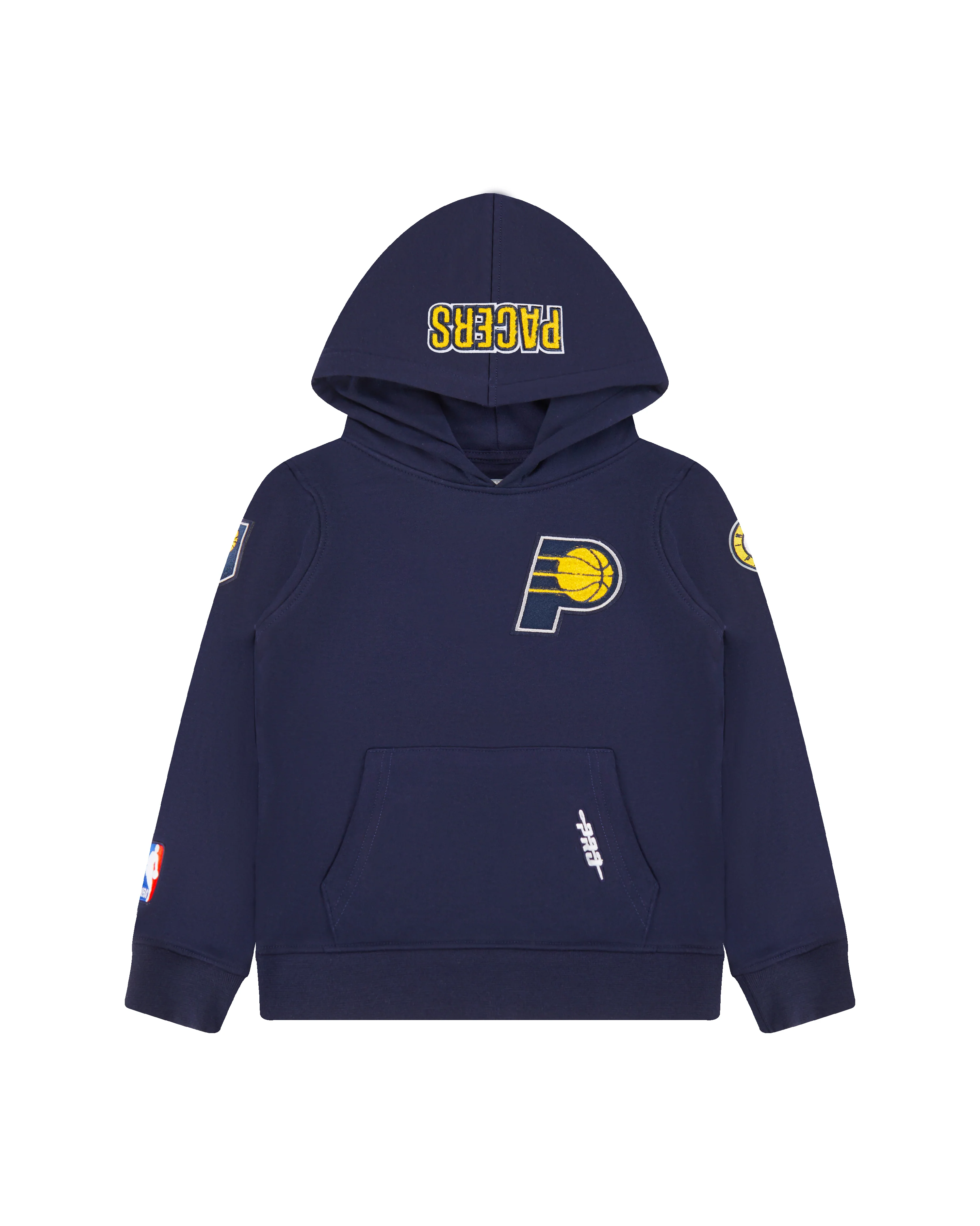 NBA INDIANA PACERS CLASSIC LITTLE BOYS FLEECE PULLOVER HOODIE (MIDNIGHT NAVY) - Image 3
