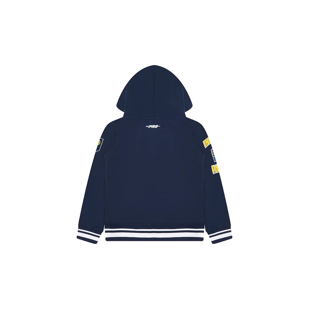 NBA INDIANA PACERS RETRO CLASSIC TODDLER BOYS RIB FLEECE PULLOVER HOODIE (MIDNIGHT NAVY) - Image 4