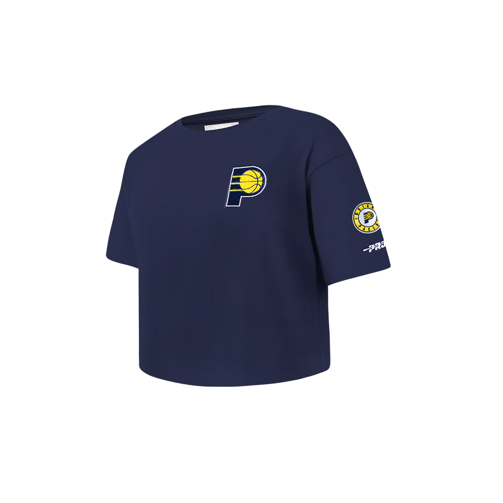 NBA INDIANA PACERS CLASSIC TODDLER GIRLS SHORT SLEEVE BOXY TEE (MIDNIGHT NAVY) - Image 2