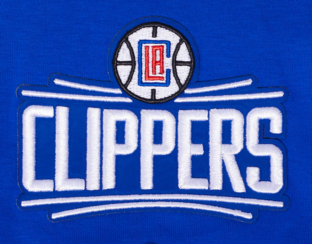 NBA LOS ANGELES CLIPPERS CLASSIC MEN'S PRO SS DOUBLE KNIT JACKET (ROYAL BLUE/RED) - Image 6