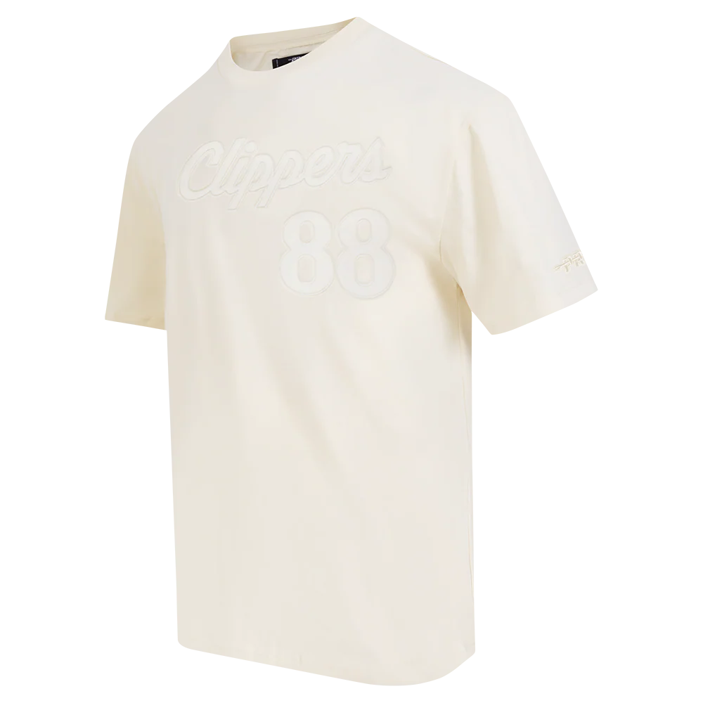 NBA LOS ANGELES CLIPPERS PATTY MILLS #88 NEUTRAL PNN MEN'S CJ DROP SHOULDER TEE (EGGSHELL) - Image 3