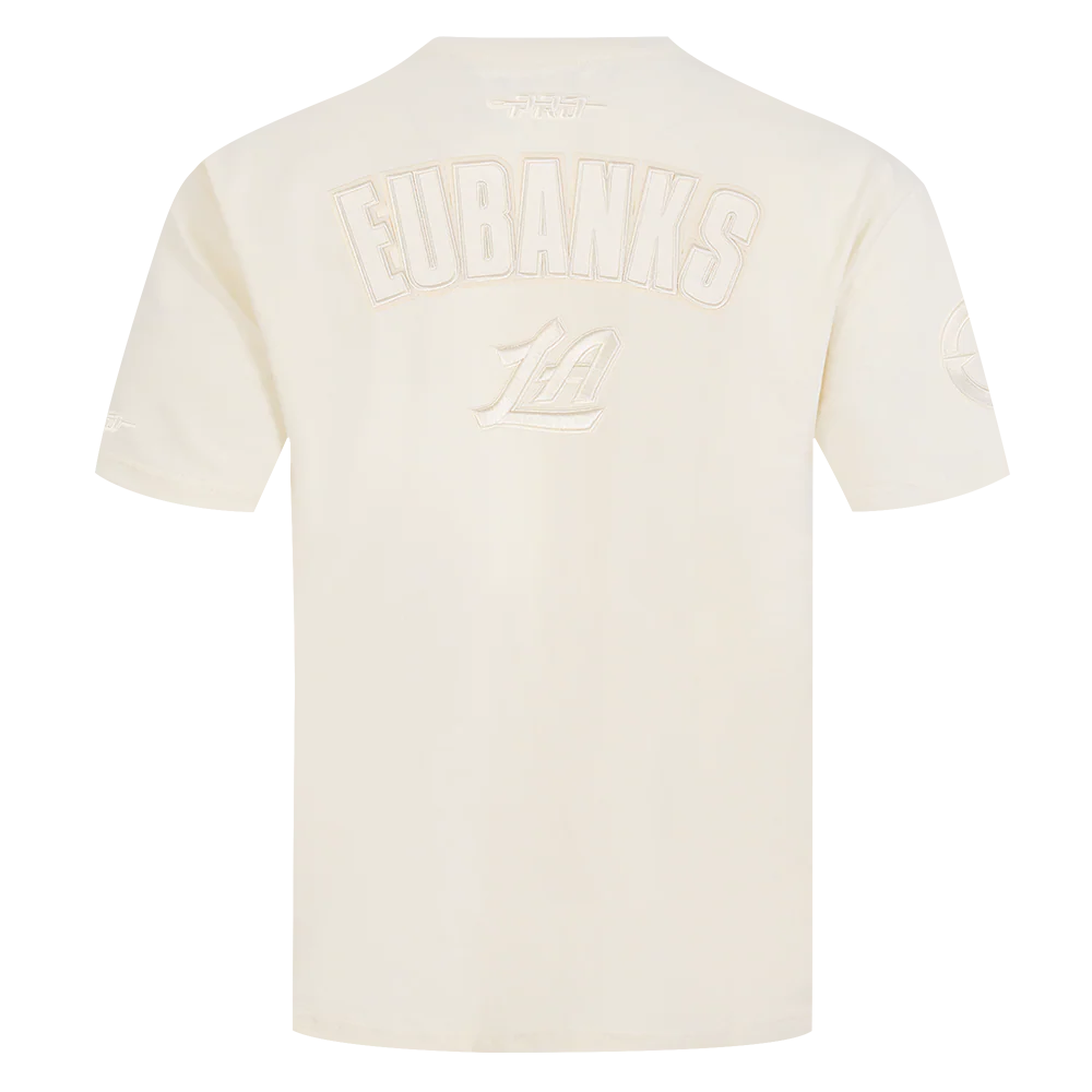 NBA LOS ANGELES CLIPPERS DREW EUBANKS #15 NEUTRAL PNN MEN'S CJ DROP SHOULDER TEE (EGGSHELL) - Image 3