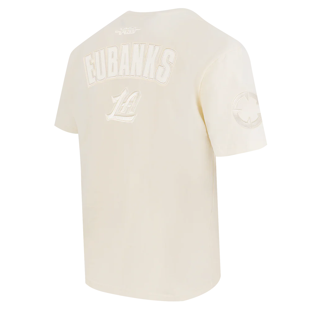 NBA LOS ANGELES CLIPPERS DREW EUBANKS #15 NEUTRAL PNN MEN'S CJ DROP SHOULDER TEE (EGGSHELL) - Image 4