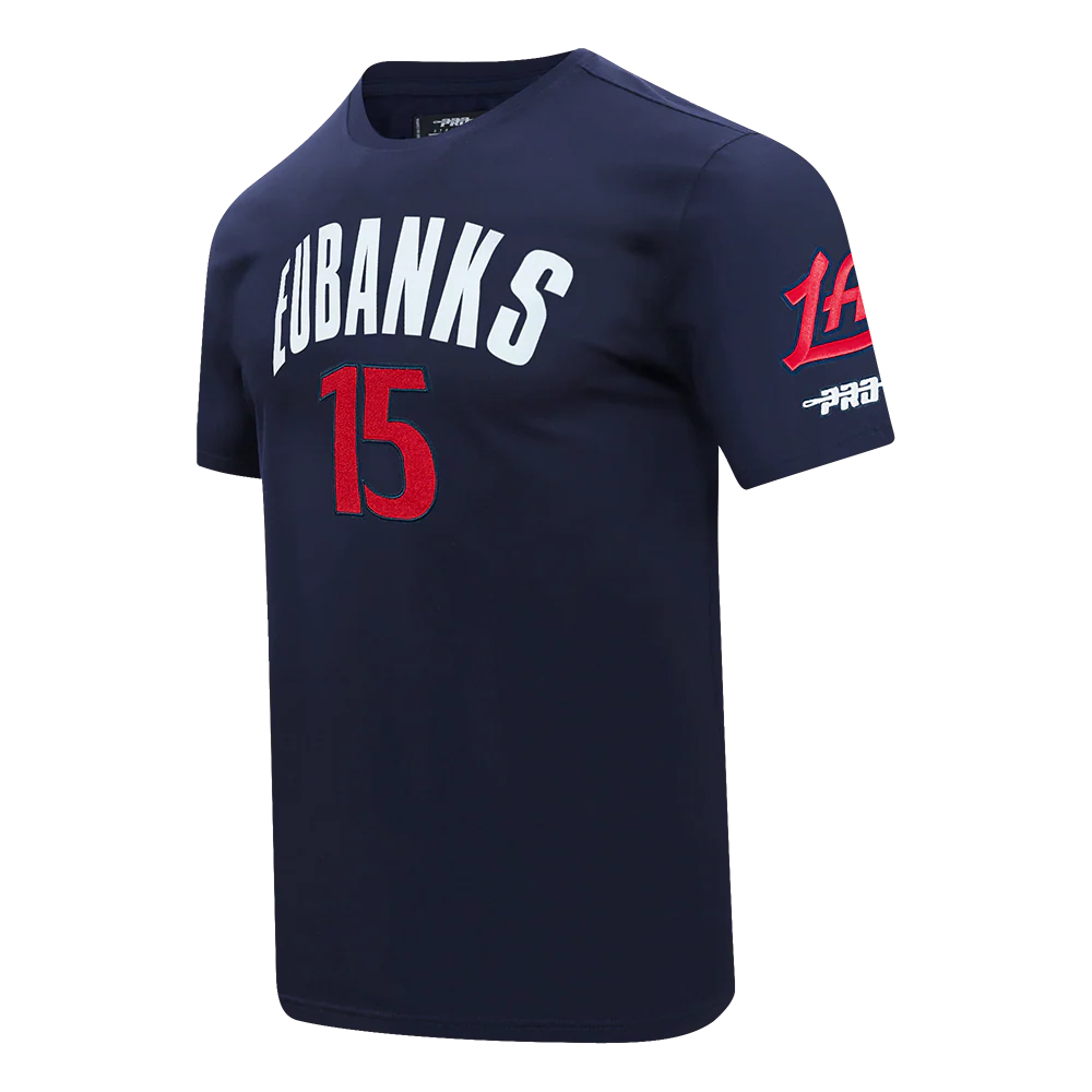 NBA LOS ANGELES CLIPPERS Drew Eubanks #15 CLASSIC PNN MEN'S SJ TEE 2 (MIDNIGHT NAVY) - Image 2
