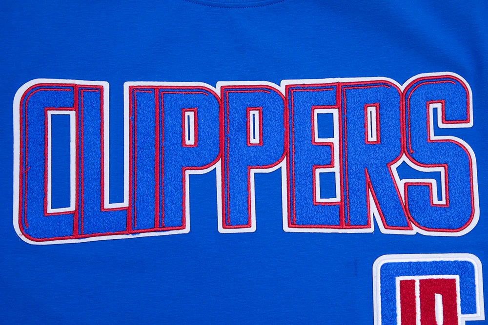 NBA LOS ANGELES CLIPPERS RETRO CLASSIC MEN'S STRIPED TEE (ROYAL BLUE/RED) - Image 6